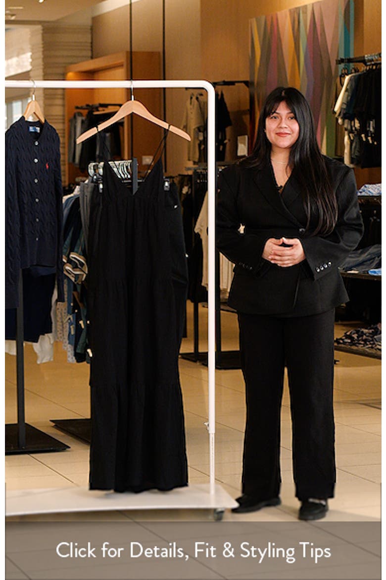 Chelsea Tiered Lace-Up Back Maxi Dress video