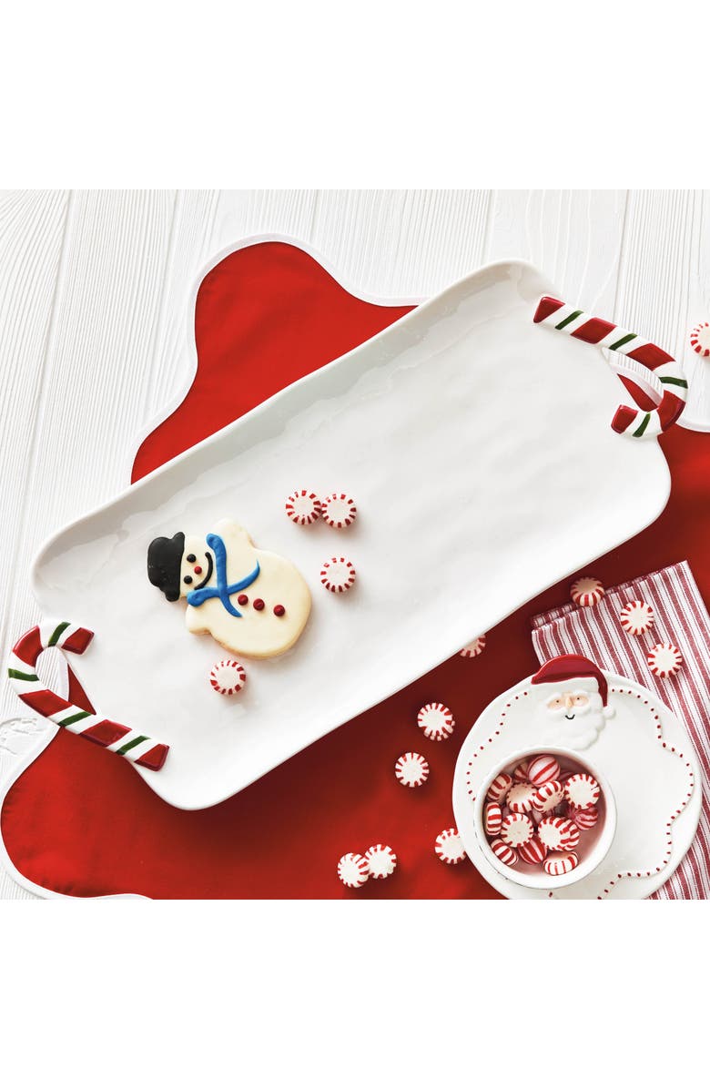 tag Candy Cane Rectangular Serving Platter Multicolor Ceramic, Alternate, color, Multicolored