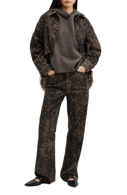 Allsaints Ines Hoodie In Mocca Brown
