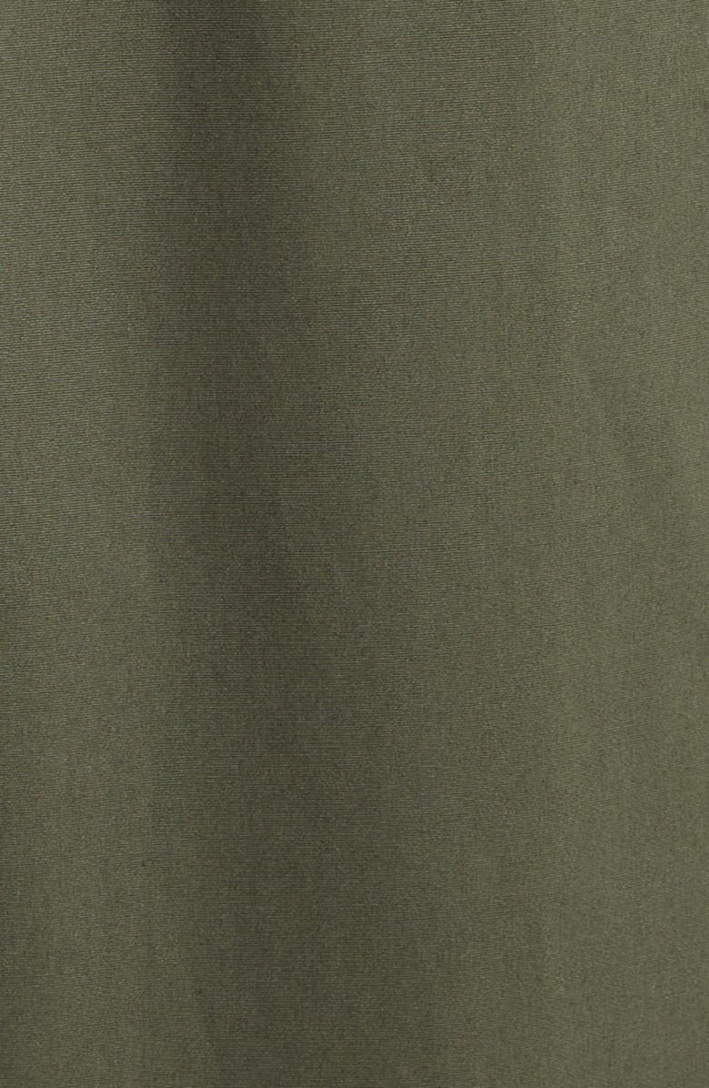 Alaïa Cotton Peplum Pants, Alternate, color, Olive