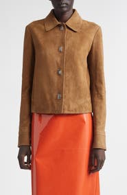 FERRAGAMO Boxy Nubuck Jacket