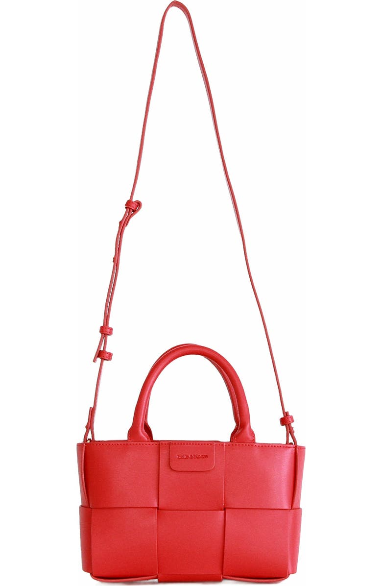 Belle & Bloom Little Love Woven Crossbody Bag, Alternate, color, Red