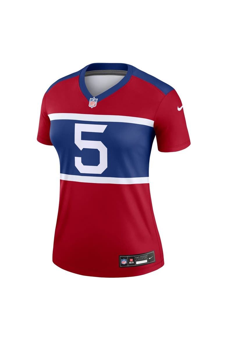Women's Nike Kayvon Thibodeaux  Red New York Giants Alternate Legend Player Performance Top, Alternate, color, Red