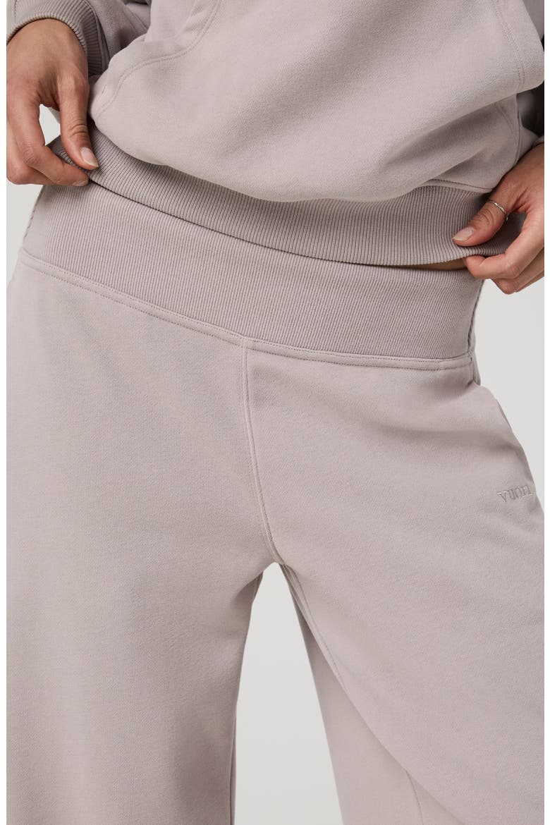 Sedona Mid Rise Wide Leg Sweatpants, Alternate, color, SOFT PEWTER