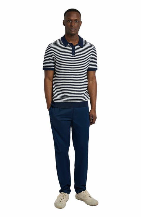 Cotton Textured Knit Polo