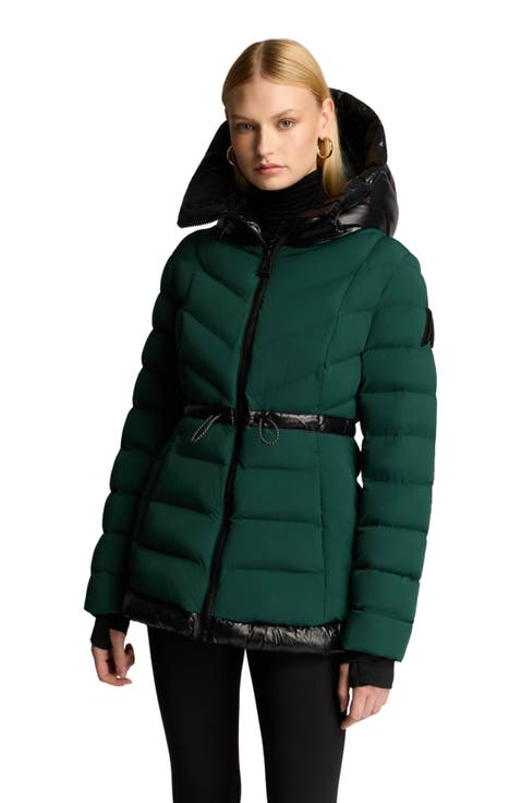 Everlong Lightweight Herringbone Quilted Puffer with Lustre Detailing