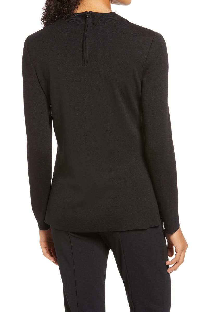 Ming Wang Long Sleeve Knit Tunic, Alternate, color, 