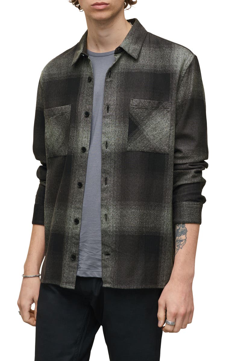 John Varvatos Cole Regular Fit Cotton Button-Up Shirt, Main, color, 