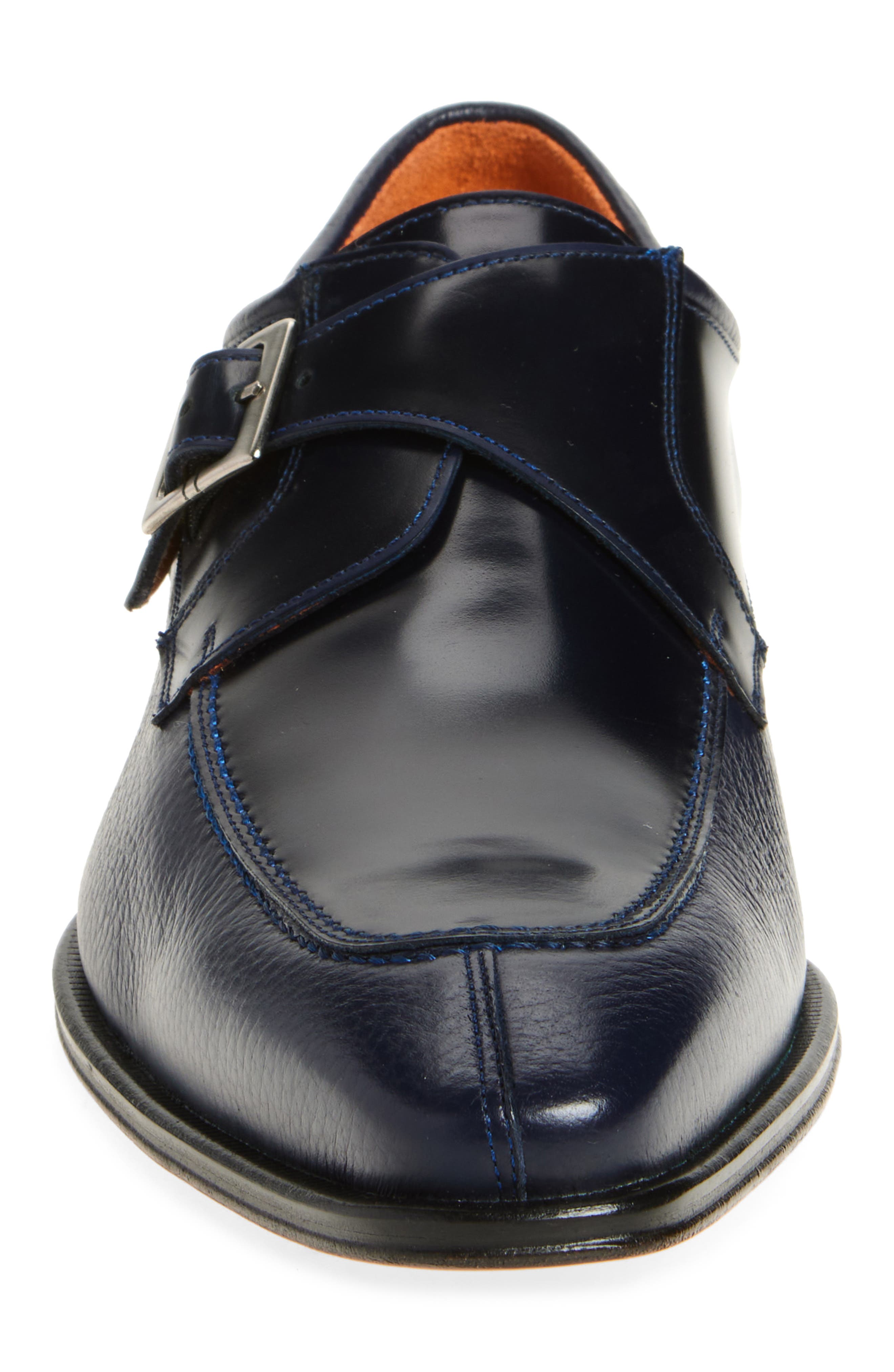 Mezlan Pego Monk Strap Shoe, Alternate, color, Blue