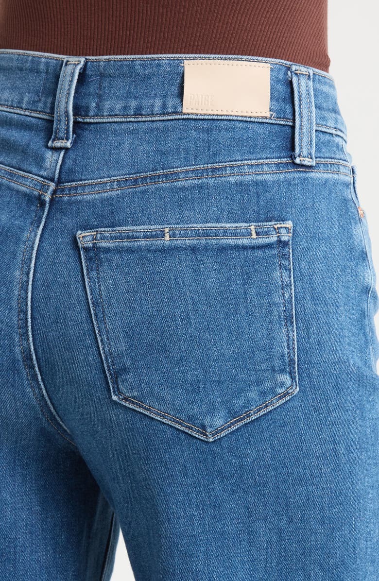 PAIGE Anessa Raw Hem Wide Leg Jeans, Alternate, color, Monaco Mist