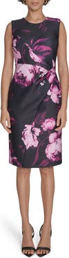 Calvin Klein Floral Sleeveless Sheath Dress