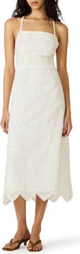 Steve Madden Riyan Embroidered Sleeveless Midi Dress