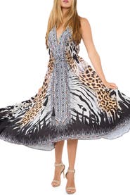 RANEES Brown Halter Dress