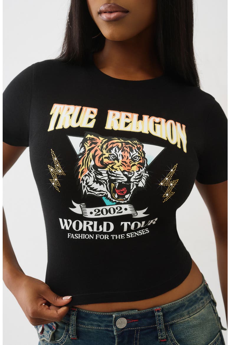 Tiger Graphic Baby T-Shirt, Alternate, color, JET BLACK