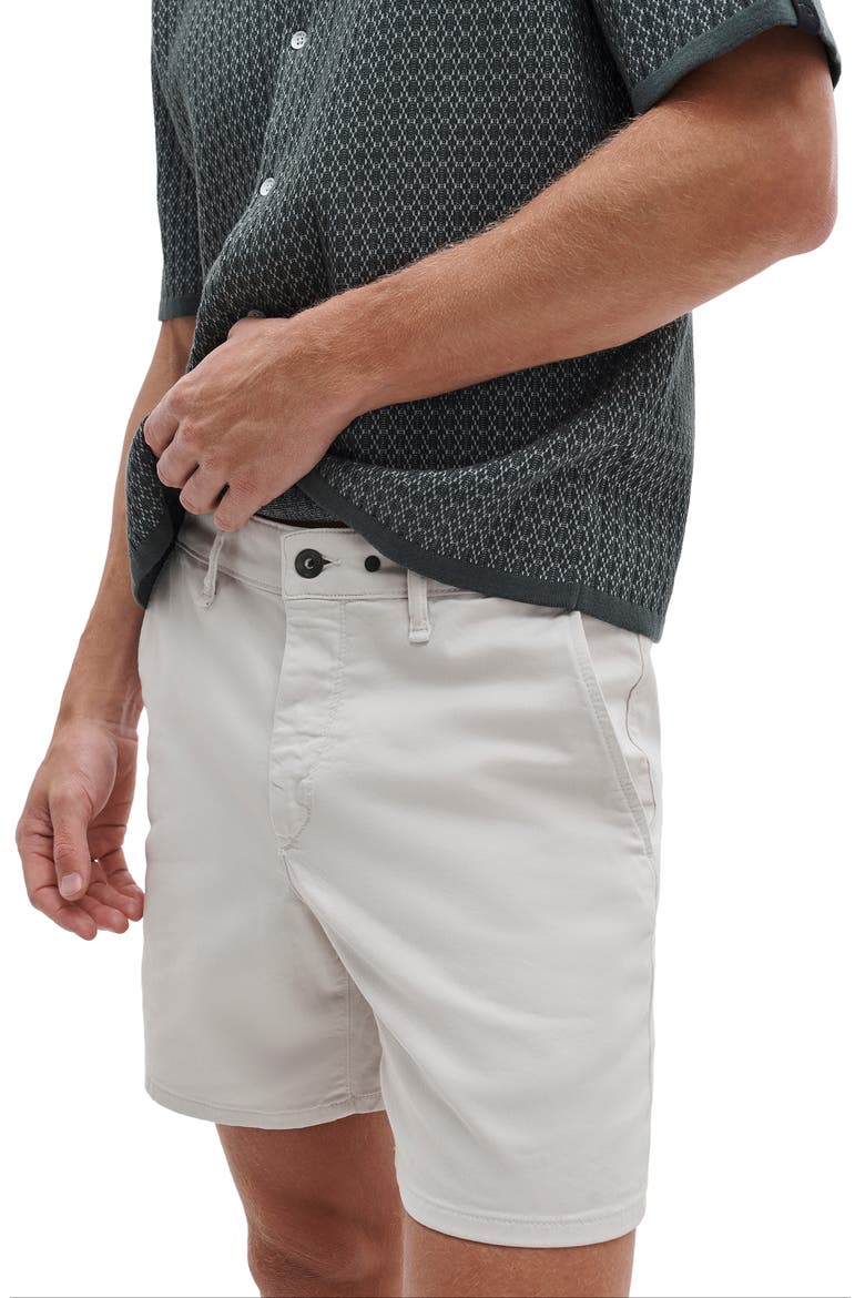 Standard Cotton Stretch Twill Chino Shorts, Alternate, color, IVORY