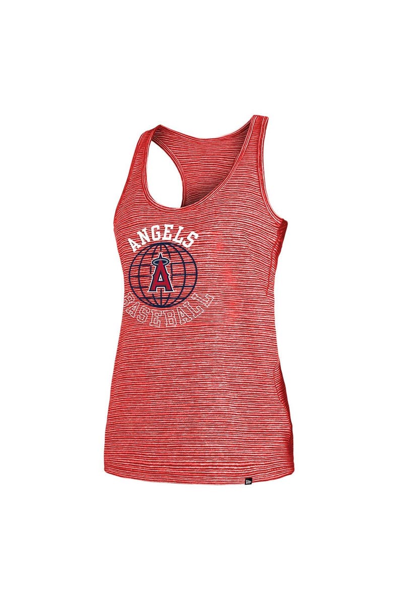New Era Women's New Era Red Los Angeles Angels Active Racerback Tank Top, Alternate, color, Red