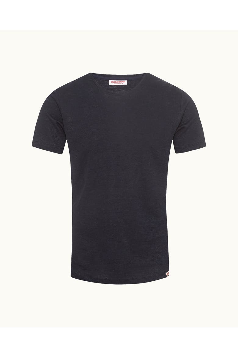 Ob T Linen Tailored Fit Crewneck T-Shirt, Alternate, color, NIGHT IRIS