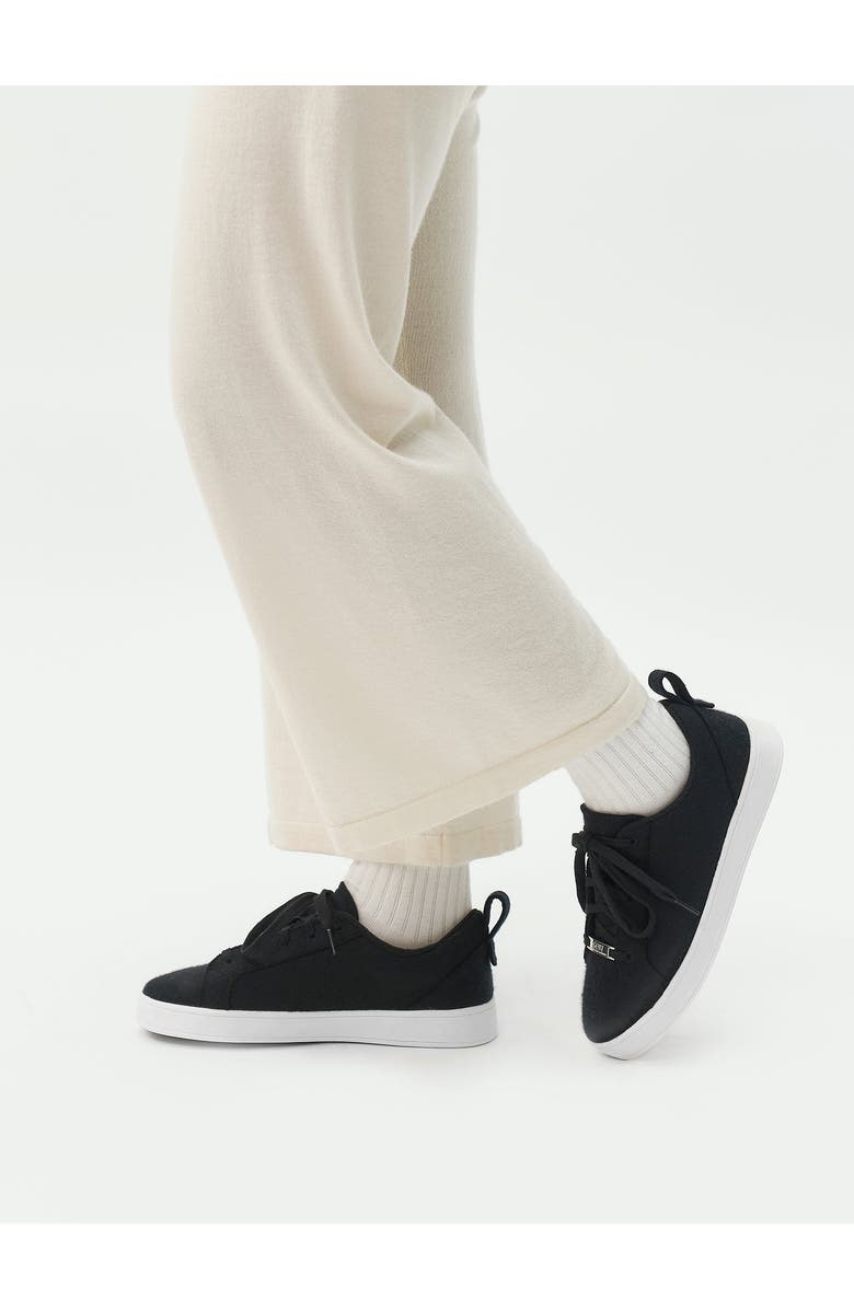 GOBI Mongolian Cashmere Cashmere Low Ankle Sneakers, Alternate, color, Black