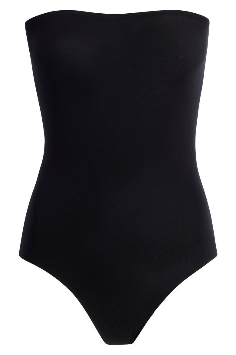 Ballet Strapless Bodysuit, Alternate, color, BLACK