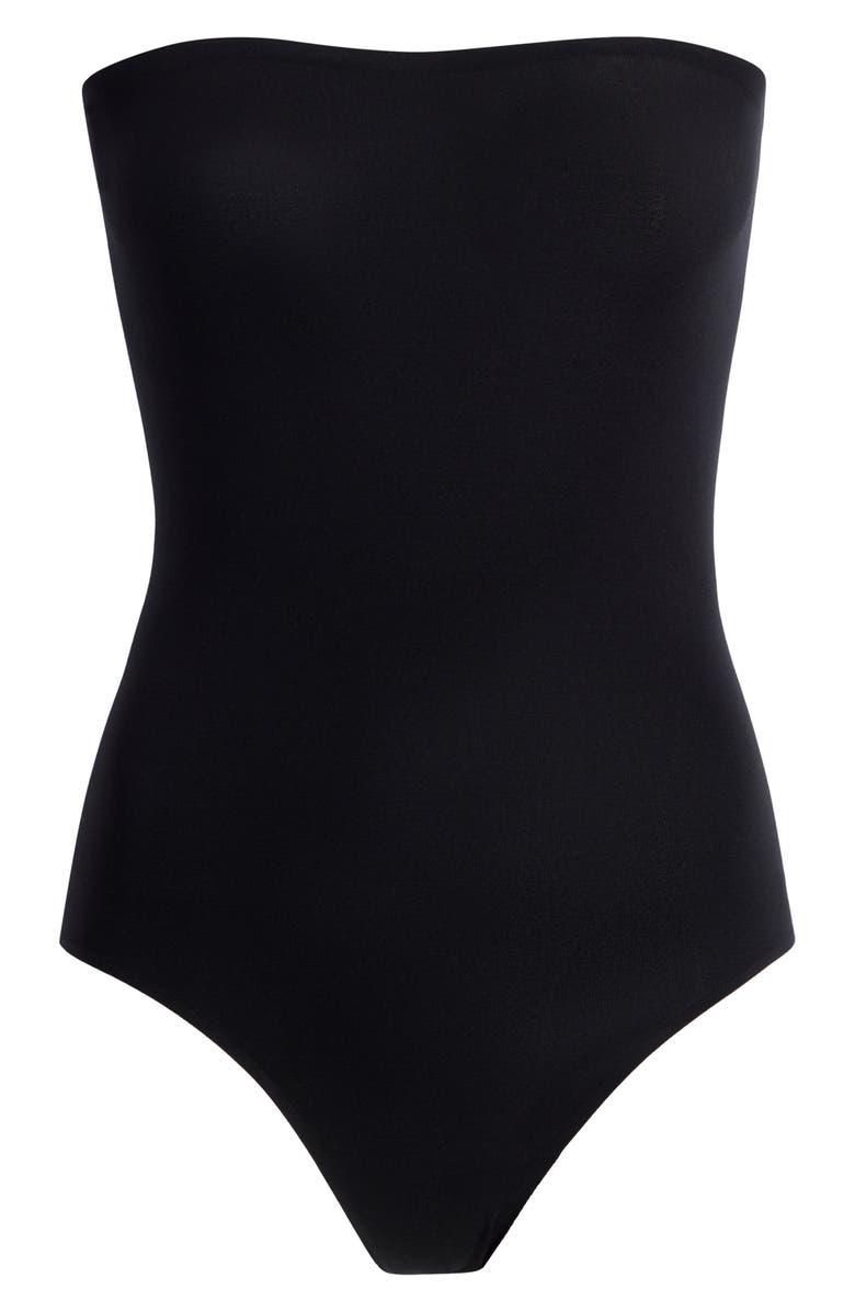 Commando Ballet Strapless Bodysuit, Alternate, color, Black