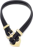 Adornia Men's Anchor Double Wrap Leather Bracelet
