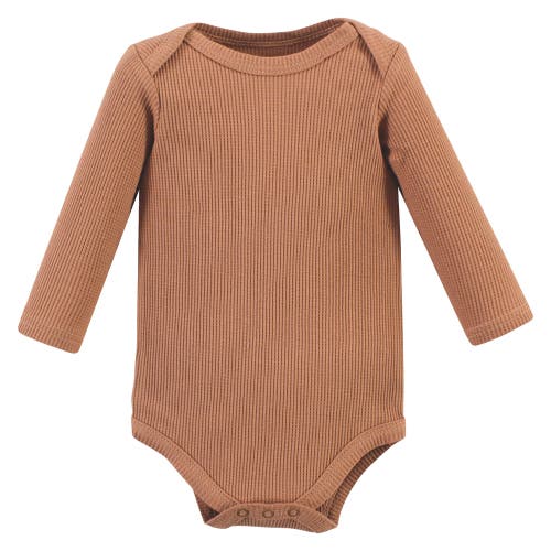 Hudson Baby Thermal Long Sleeve Bodysuits In Multi