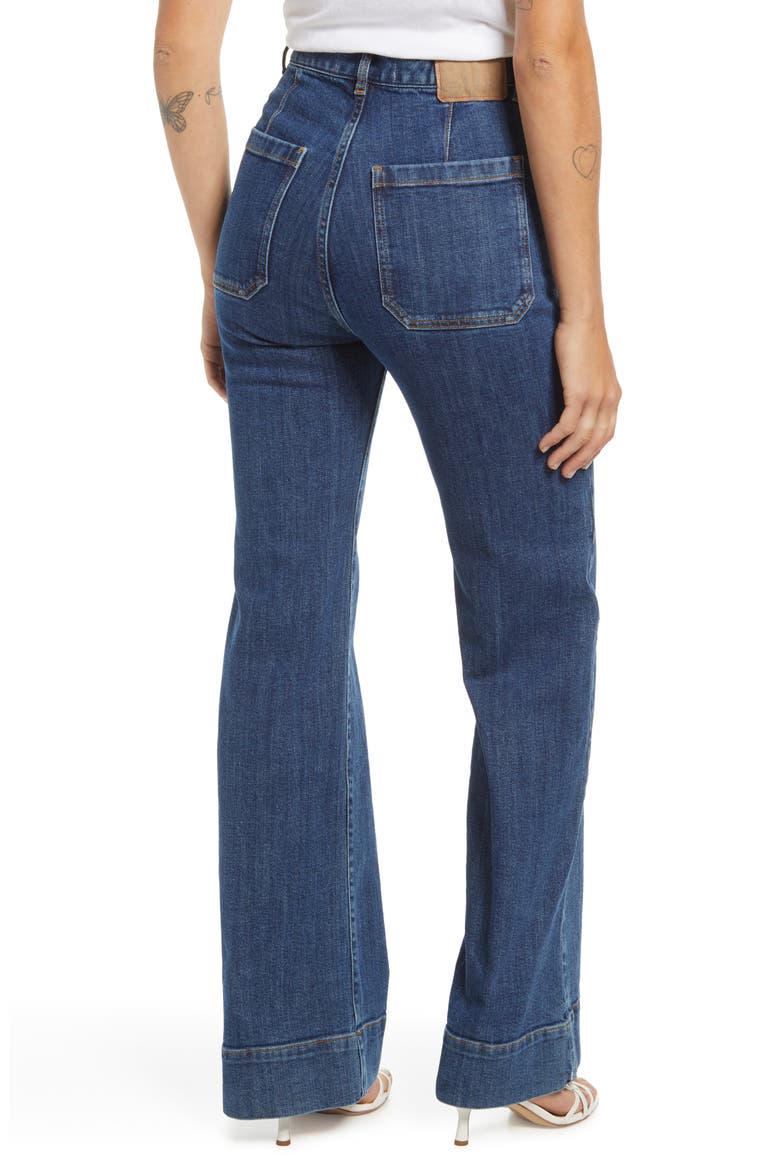St. Monica High Waist Flare Jeans, Alternate, color, VINTAGE 95