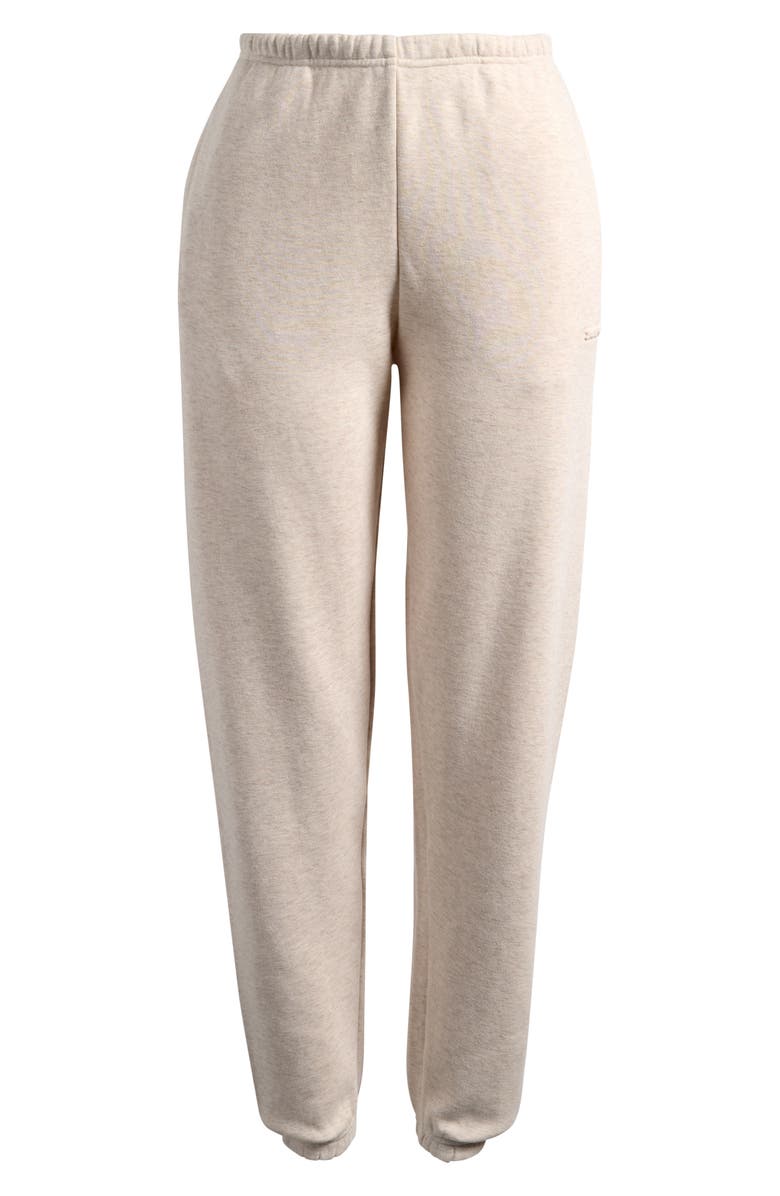 SKIMS Cotton Fleece Blend Classic Joggers, Alternate, color, Oatmeal Heather