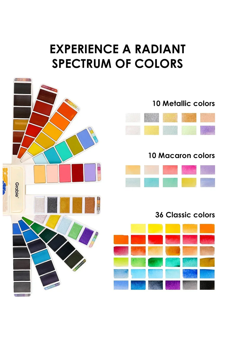 Foldable Watercolor Set, Alternate, color, Ivory