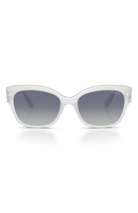 55mm Polarized Gradient Butterfly Sunglasses