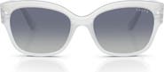 VOGUE 55mm Polarized Gradient Butterfly Sunglasses