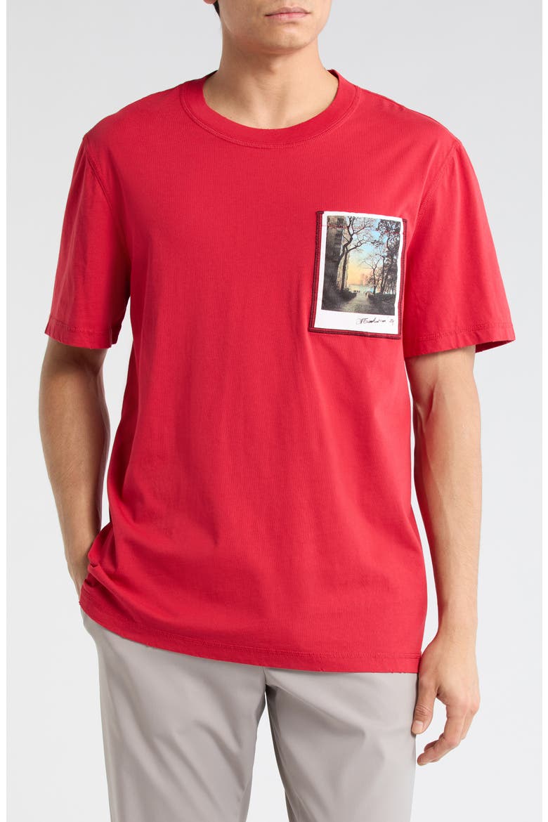 Postcard T-Shirt, Main, color, BORDEAUX