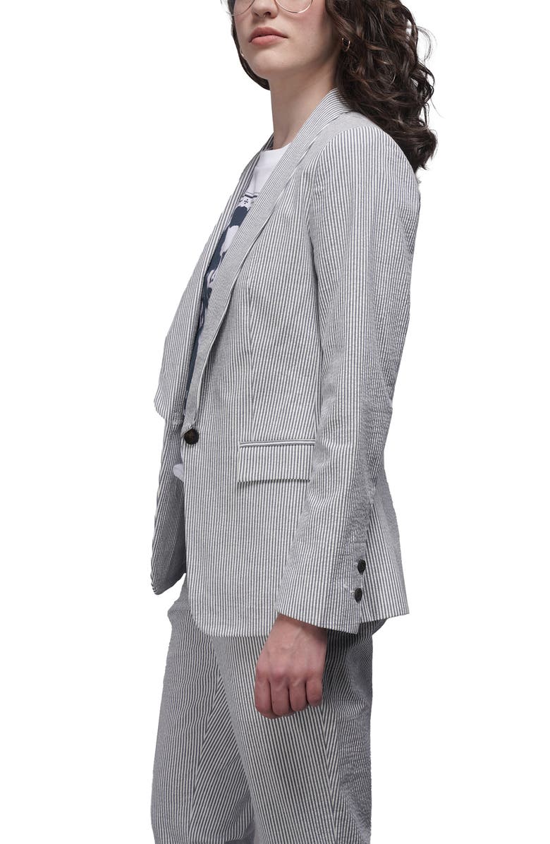 WILDFANG The Empower Seersucker Tux Blazer, Alternate, color, Navy/White