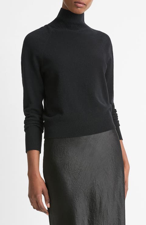 Wool Blend Turtleneck Sweater