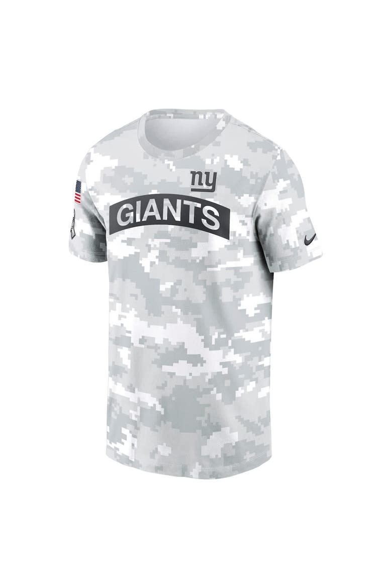 Men's Nike Arctic Camo New York Giants 2024 Salute To Service Performance T-Shirt, Alternate, color, Arctic Camo