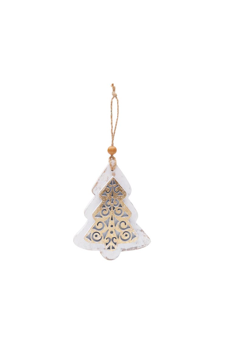Gold Foil Christmas Ornament, Main, color, Gold