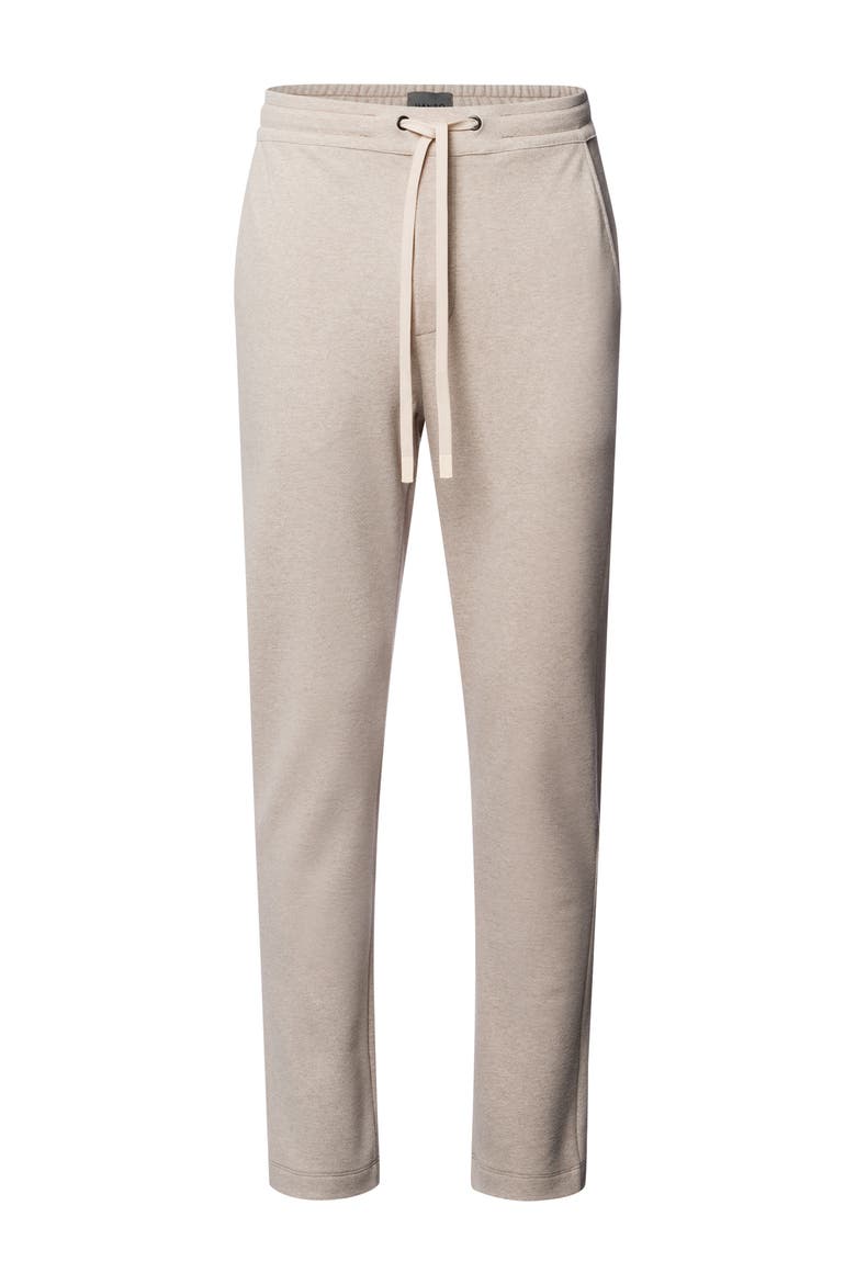 Cozy Living Organic Cotton Soft Jersey Pants, Main, color, Camel Melange
