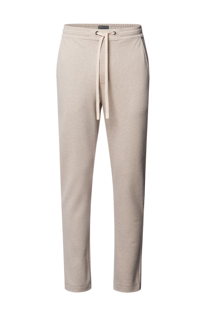 Hanro Cozy Living Organic Cotton Soft Jersey Pants, Main, color, Camel Melange