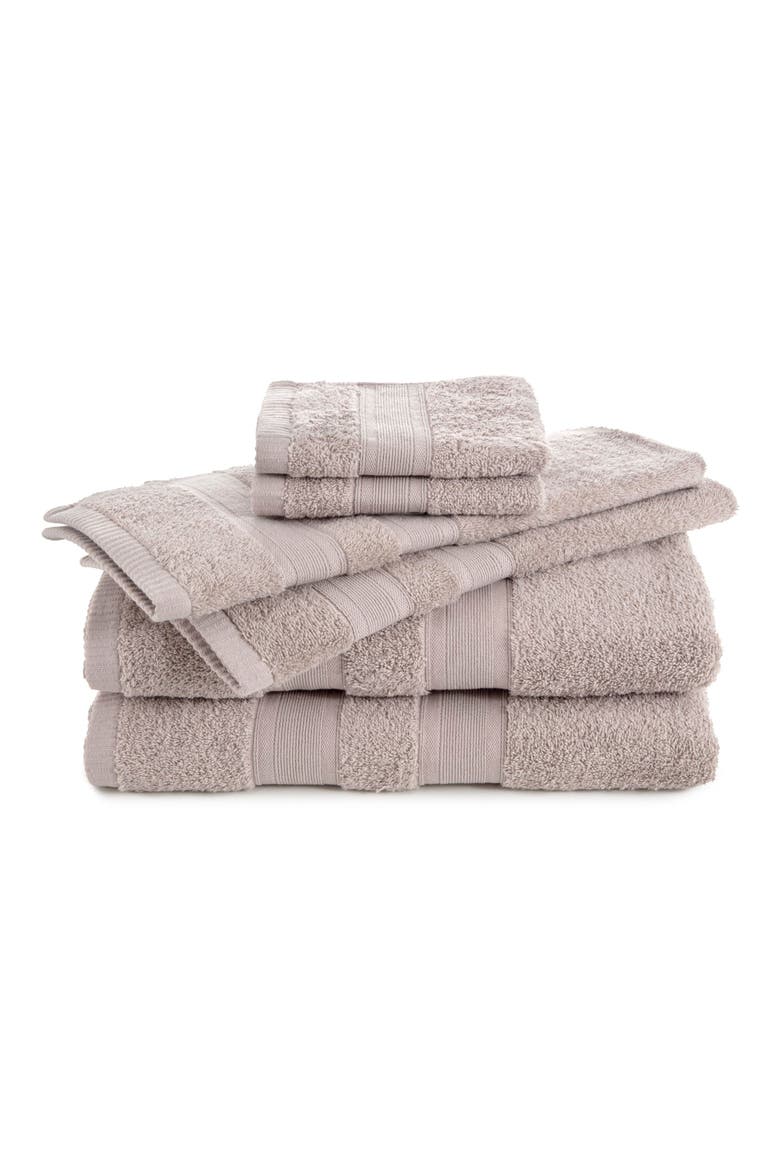 Clean Essentials 6-Piece Towel Set, Main, color, SAND