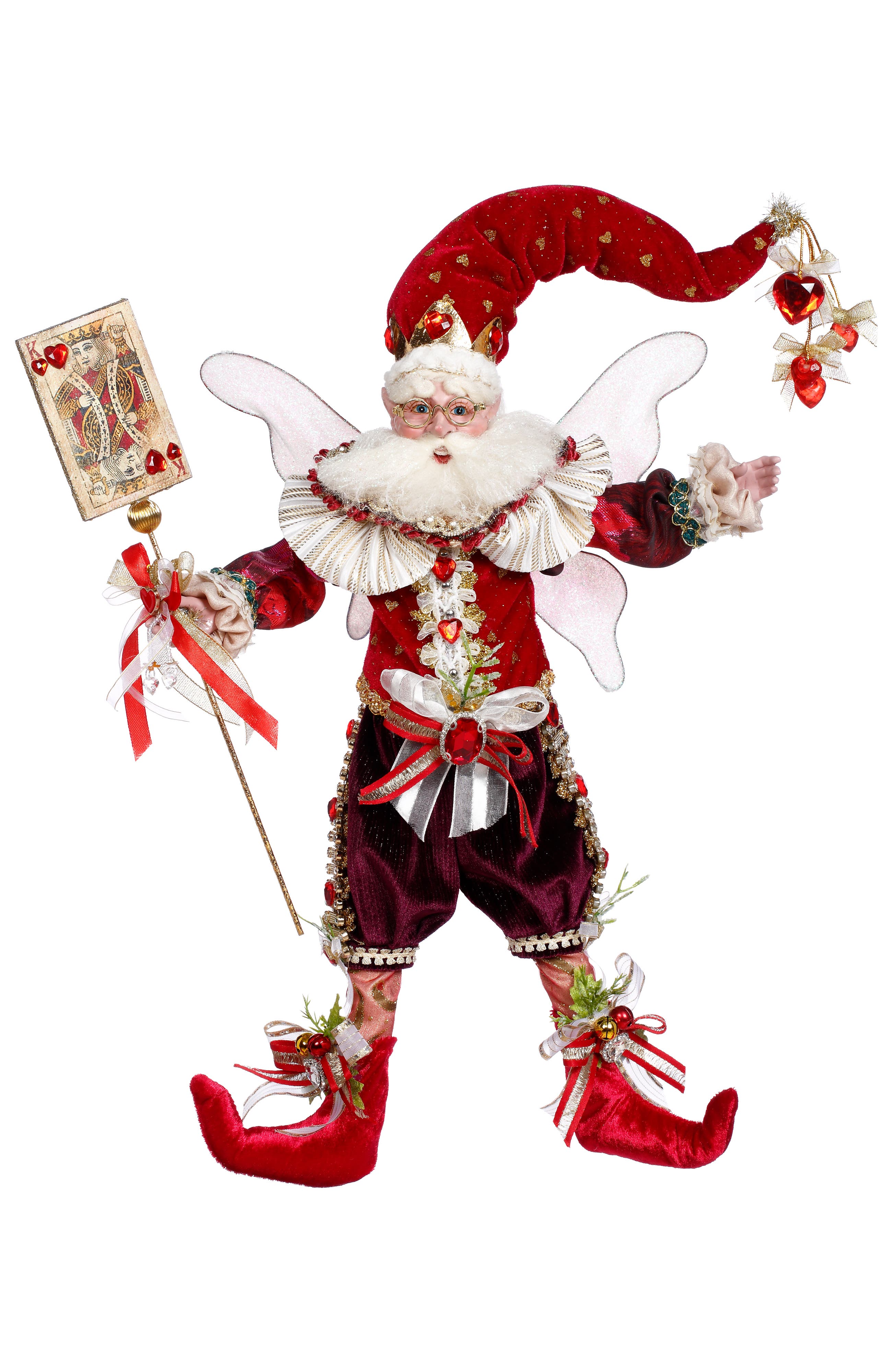 Mark Roberts King Of Hearts Fairy, Medium In Red