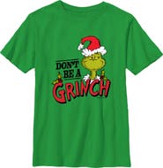 The Grinch Boy's The Grinch Christmas Don't Be a Grinch  Graphic T-Shirt