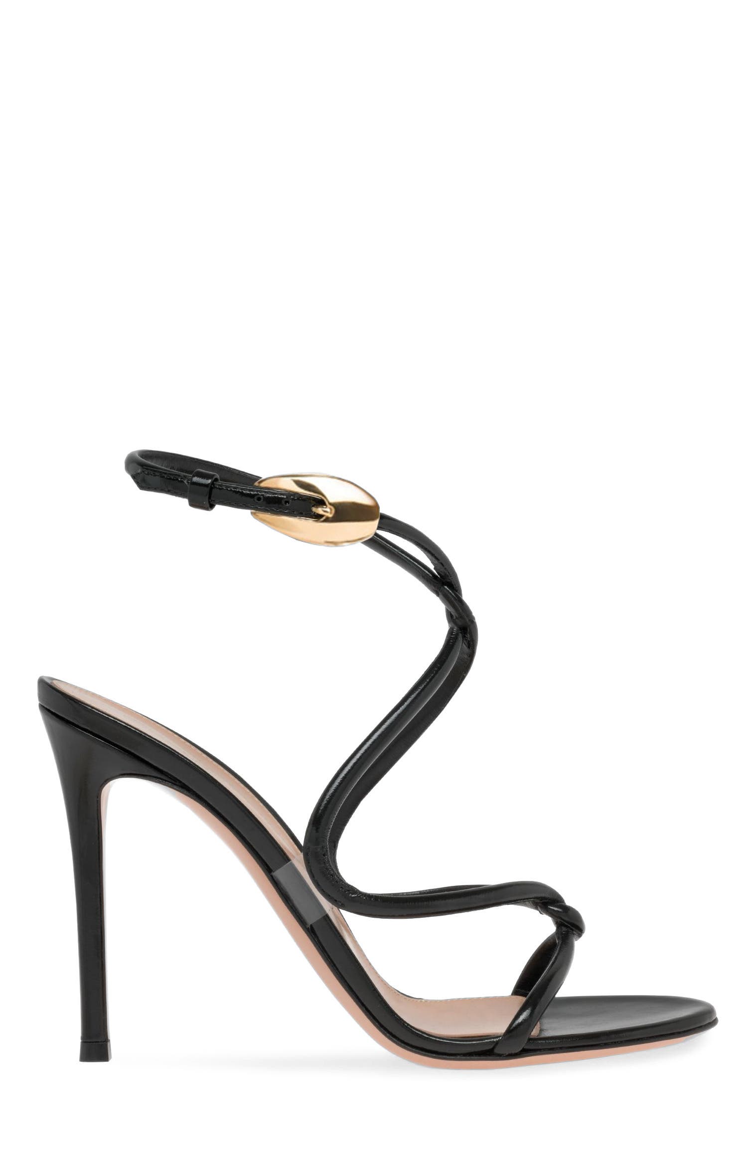 Gianvito Rossi Jungle Mamba Sandals, Main, color, Black