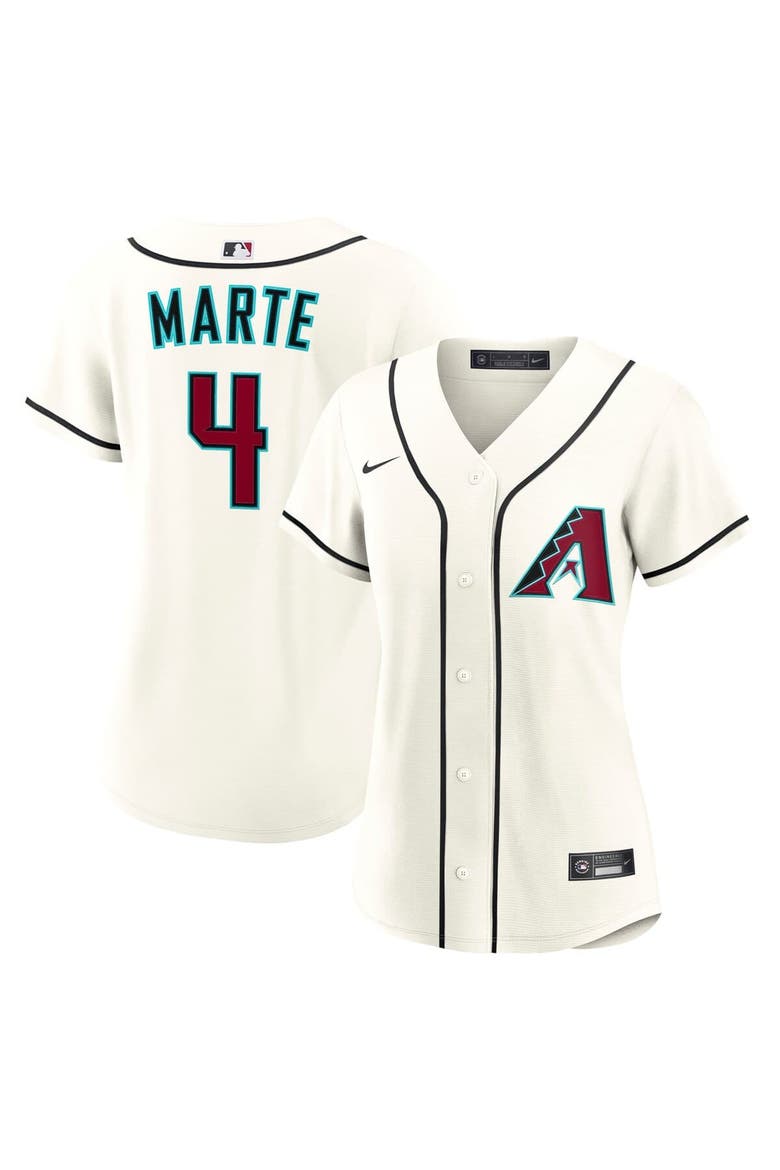 Women's Nike Ketel Marte Cream Arizona Diamondbacks Home Replica Jersey, Alternate, color, Cream