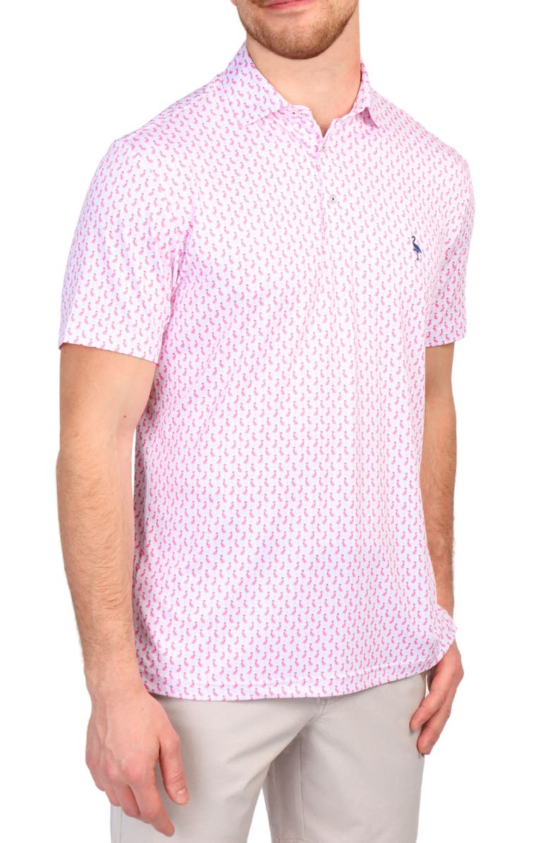 TailorByrd Flamingo Print Performance Polo, Alternate, color,