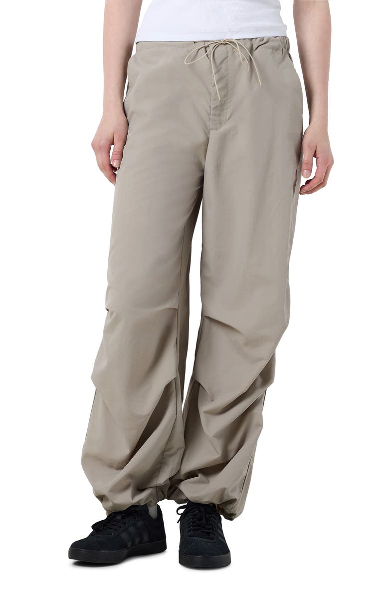 Noisy may Didi Nylon Parachute Pants, Main, color, Agate Gray