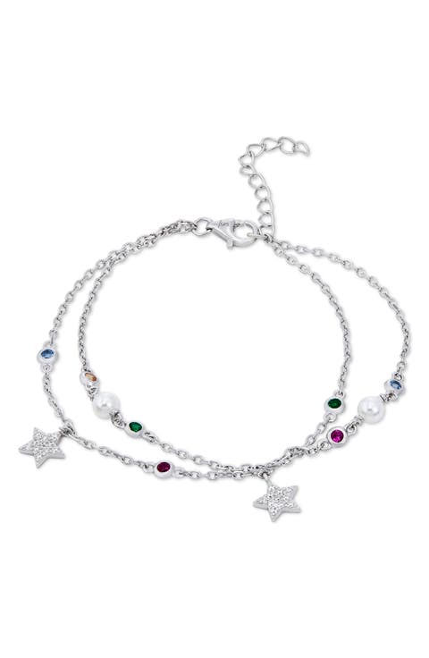 Sterling Silver Star Chain Bracelet
