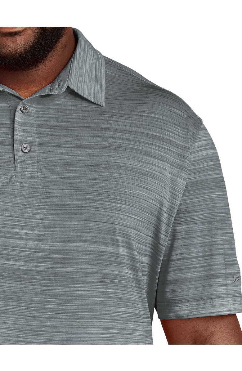 Reebok Big & Tall Performance Space-Dyed Polo Shirt, Alternate, color, Dark Fog
