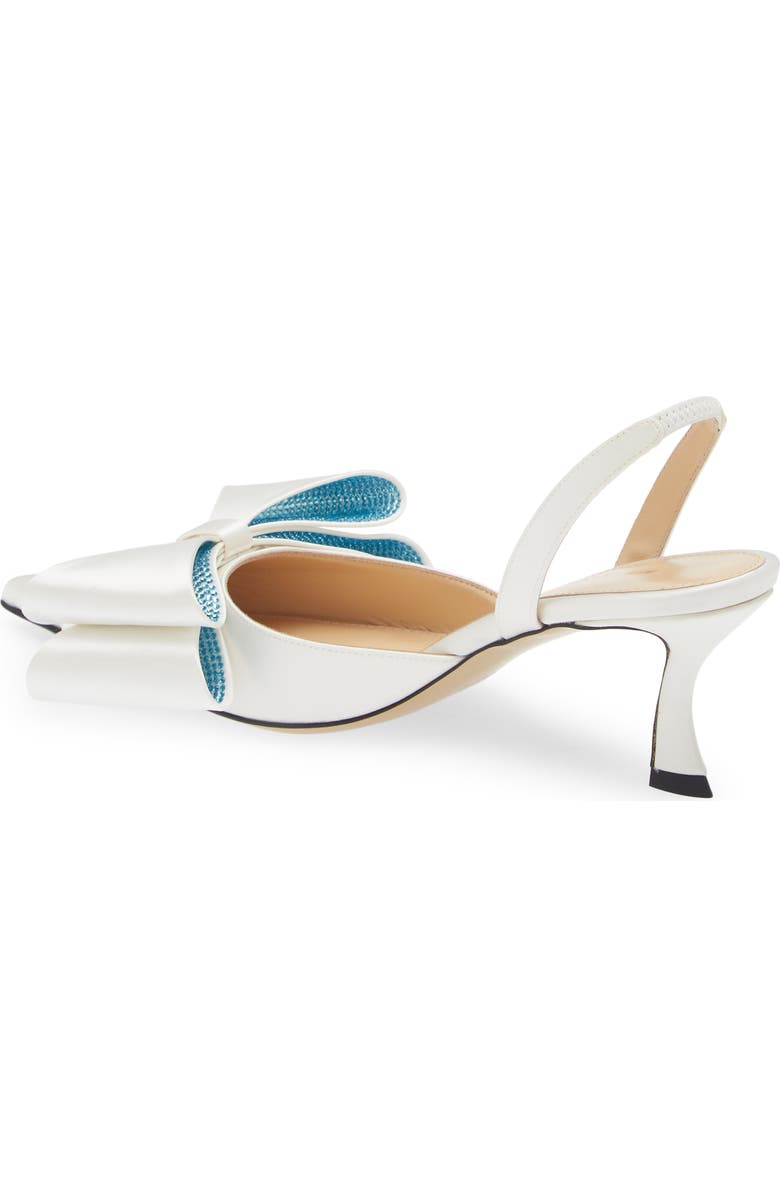 Mach & Mach Le Cadeau Bow Pointed Toe Slingback Pump, Alternate, color,