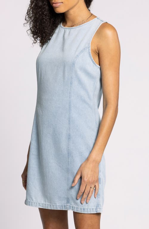 Thread & Supply Dahlia Sleeveless Denim Shift Dress In Blue