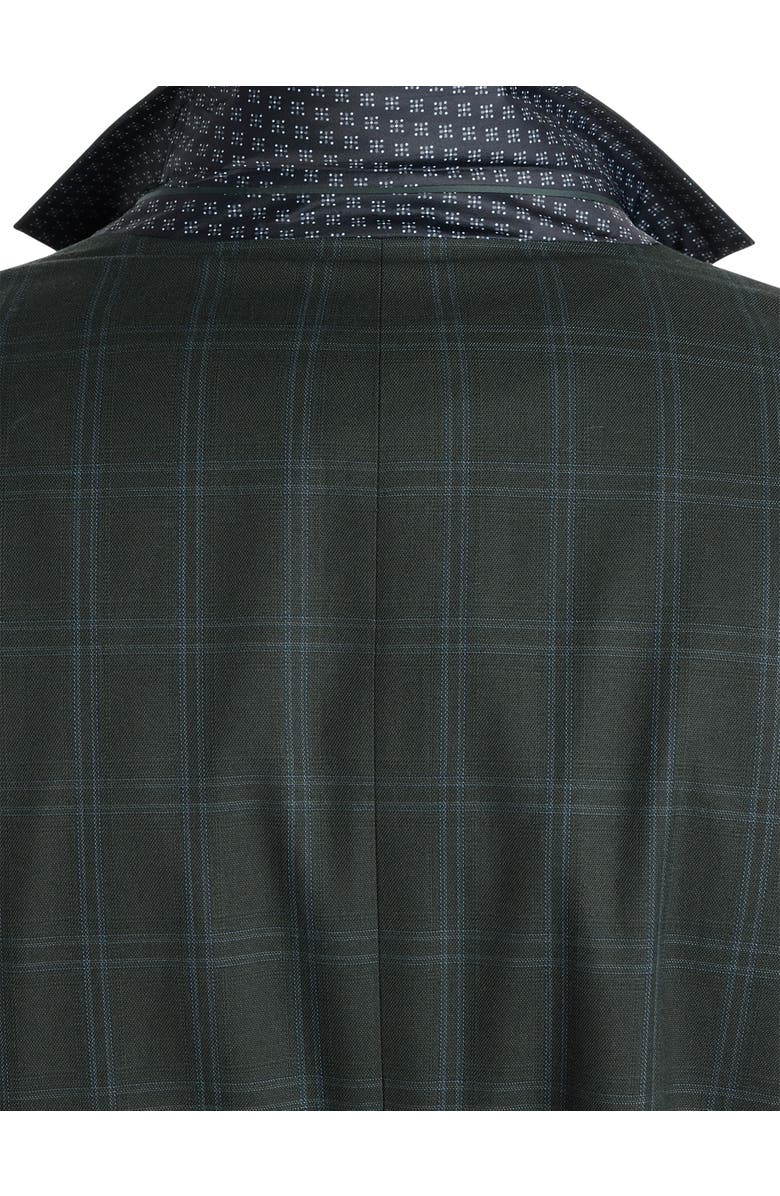 Oak Hill by DXL Big & Tall  Windowpane Sport Coat, Alternate, color, Green